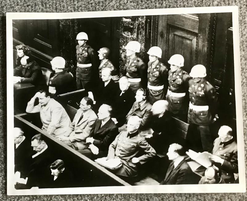 Third Reich Press Photo-Nuremberg War Crimes Trials