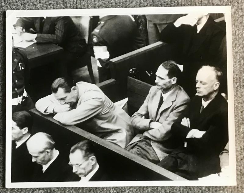 Third Reich Press Photo-Nuremberg War Crimes Trials