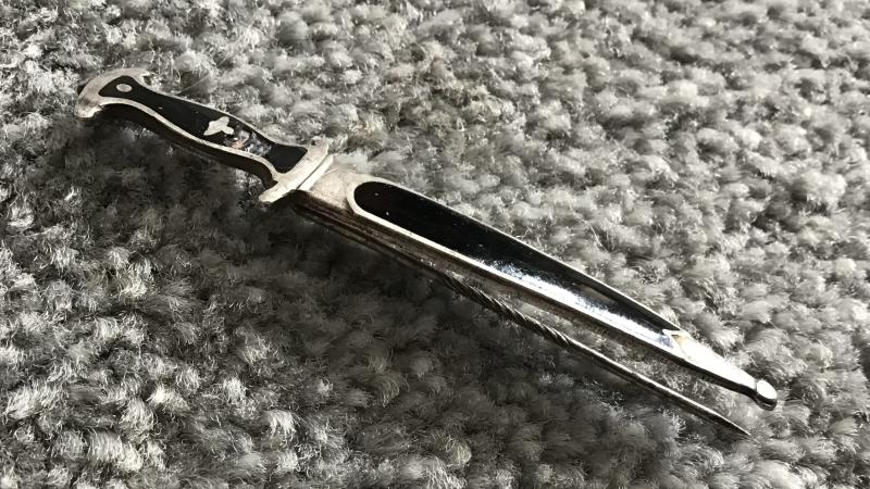 Third Reich SS Dagger Lapel Pin