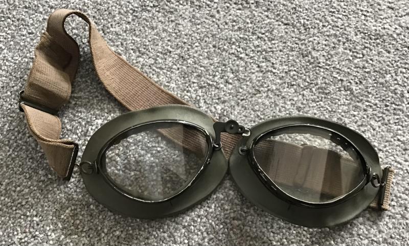 Third Reich Paratrooper/Motorcycle User Goggles