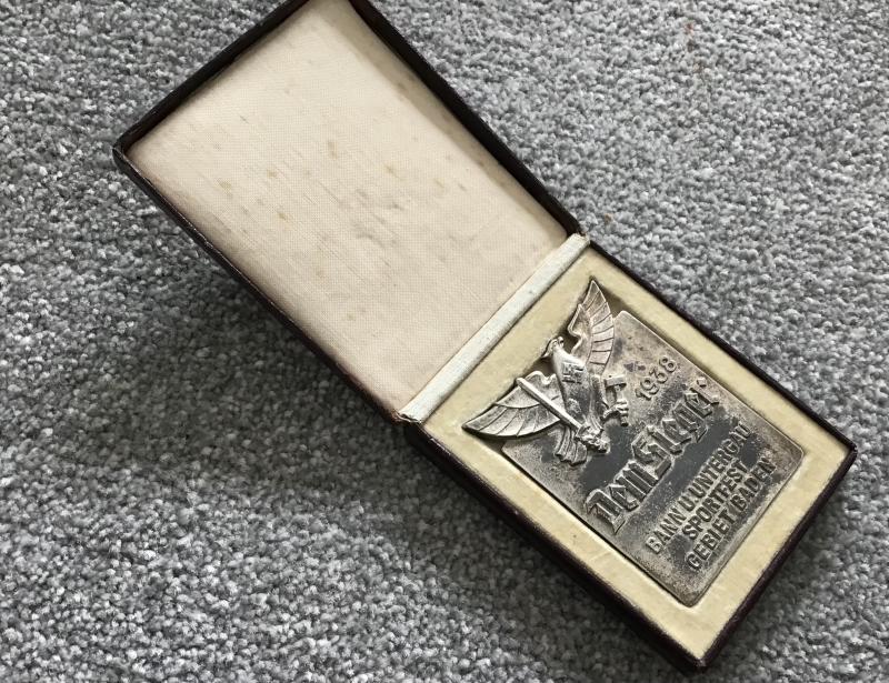 Third Reich HJ Winner Plaque