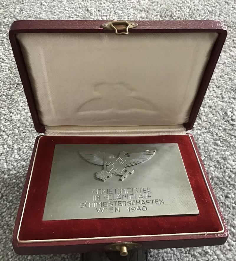Third Reich HJ Winners Plaque