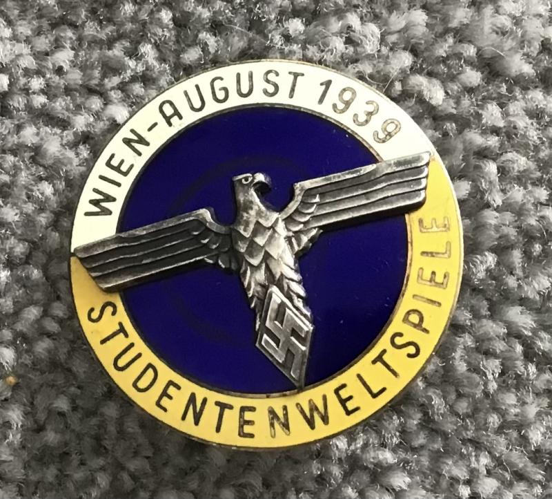 Third Reich HJ Award Badge-Yellow