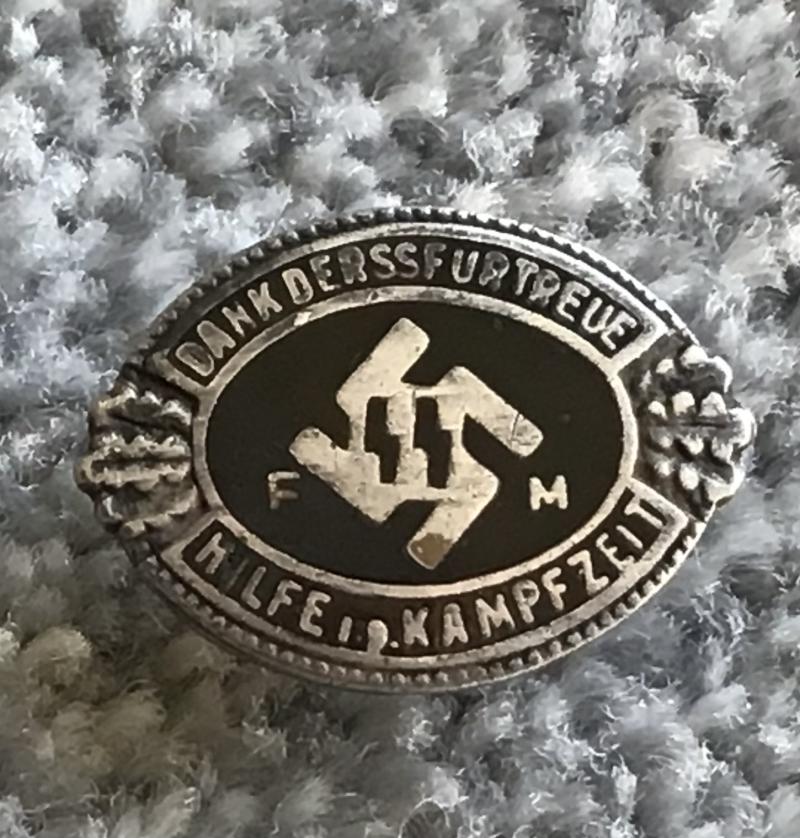 Third Reich SS  Helpers Badge