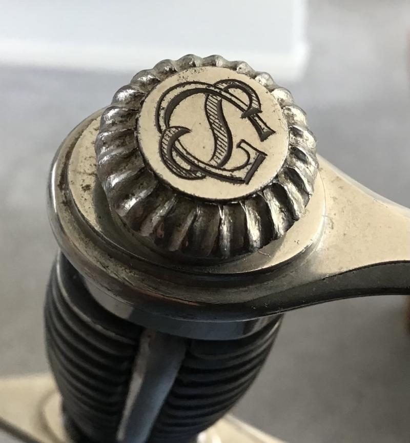 Monogrammed Third Reich SS Officer Candidate Sword-Holler