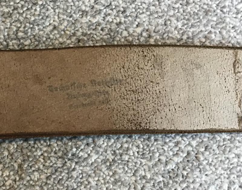 Third Reich TENO Belt-Named