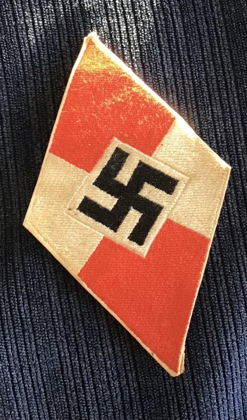 Third Reich HJ Lozenge-RZM Tagged