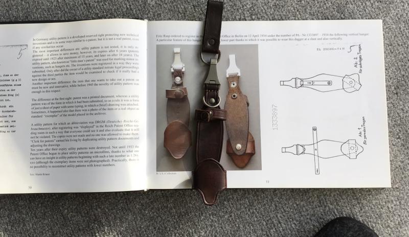 Third Reich SA Vertical Hanger and Belt Loop.