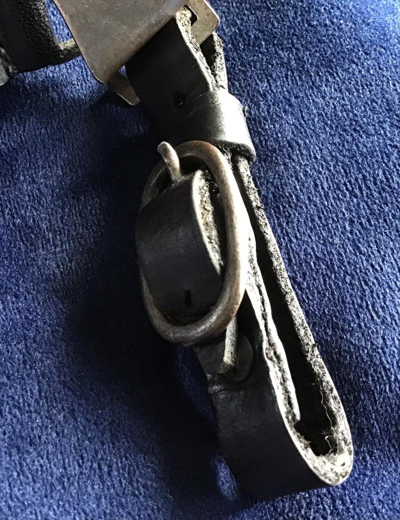 Third Reich SS Dagger Single Piece Hanger and Belt Loop