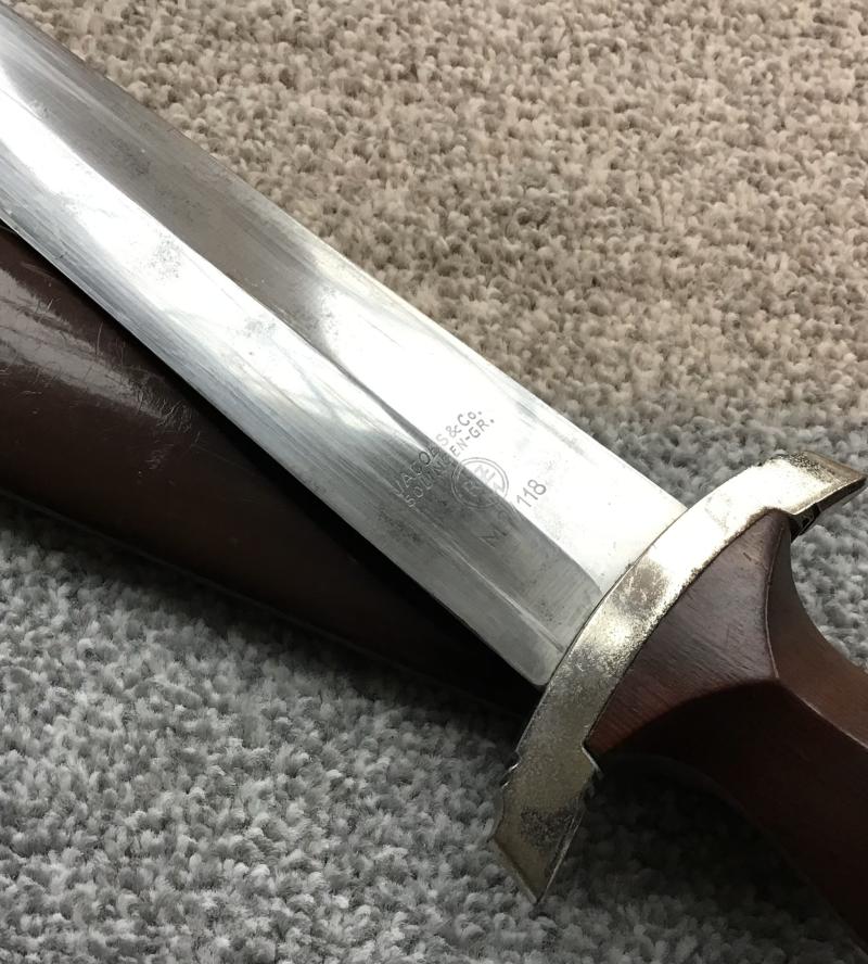 Third Reich SA Dagger—Jacob’s Transitional