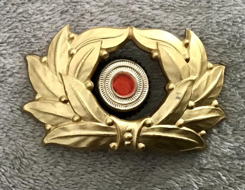 Third Reich TENO Leaders Cockade and Laurel Leaf Insignia