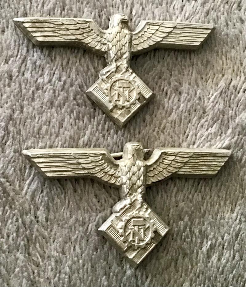 Third Reich TENO Officers Visor Cap Eagle