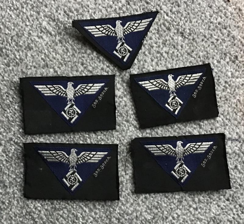 Third Reich TENO Cap Insignia