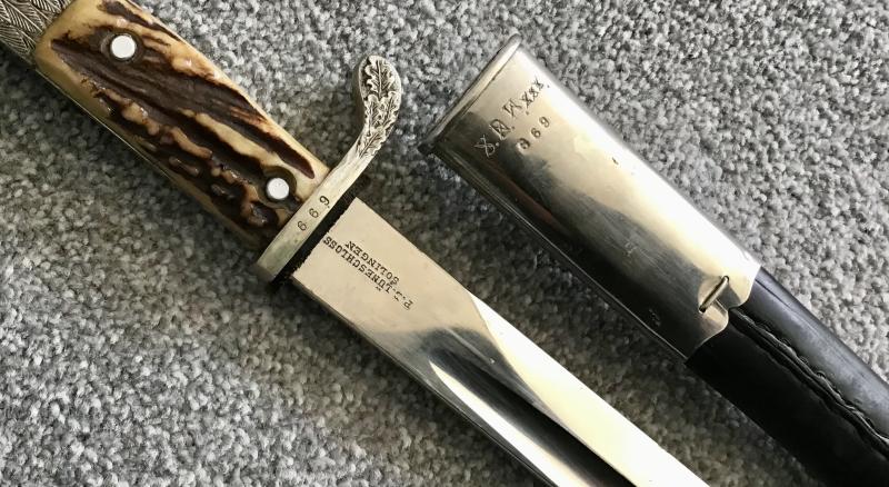 Third Reich Police Bayonet-Lüneschloss