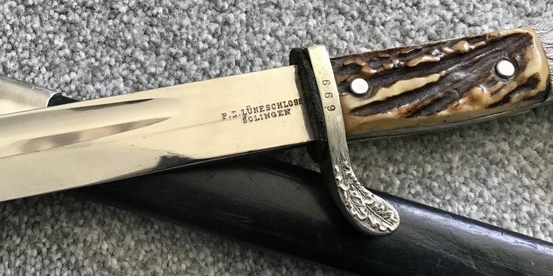 Third Reich Police Bayonet-Lüneschloss