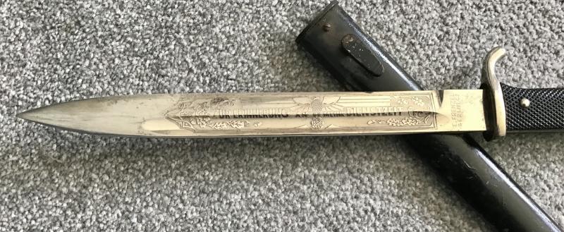 Third Reich Etched Dress Bayonet-Distributor Marked
