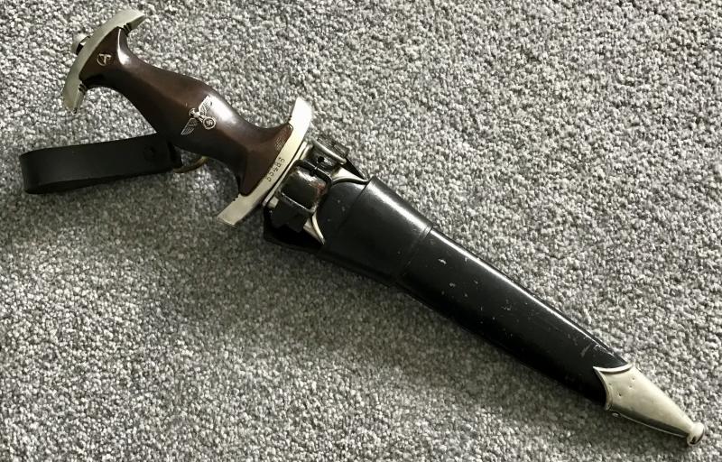 Third Reich NSKK Dagger with Vertical Hanger-Voos