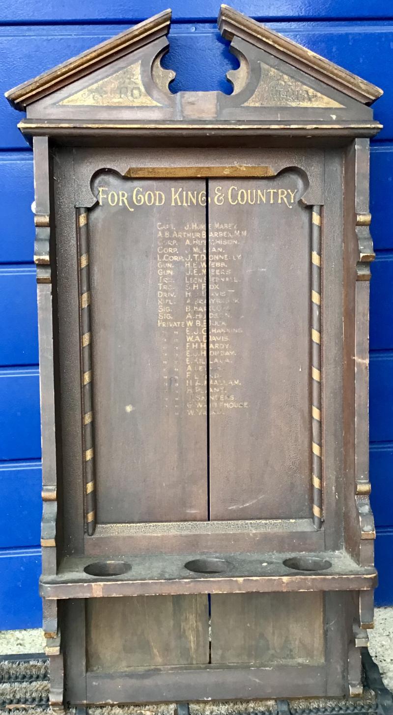 Vintage Commemorative Plaque