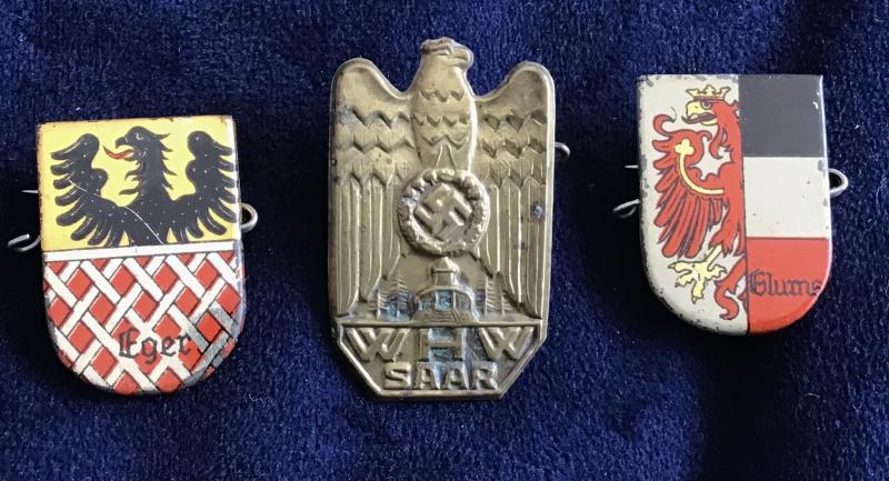 Third Reich WHW Donation Badges-Tinnies